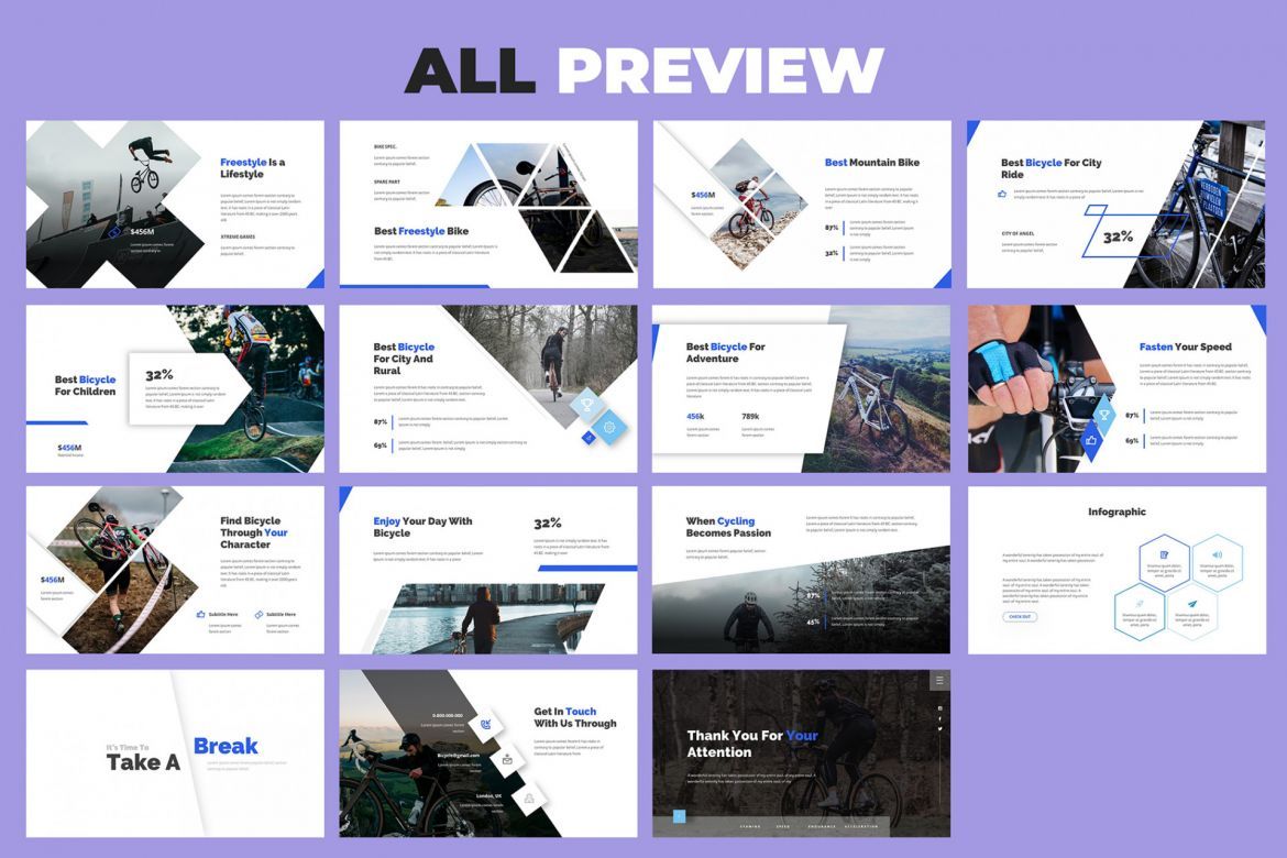 Cyclope - Bicycle Keynote Template - view 4