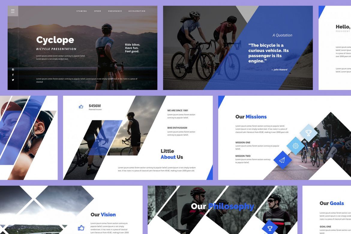 Cyclope - Bicycle Google Slides - view 4