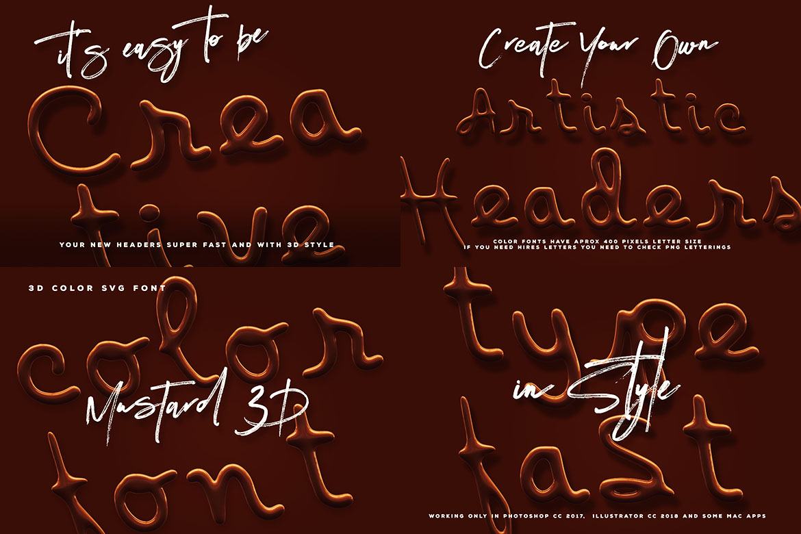 Free Color SVG Fonts 4 - view 11