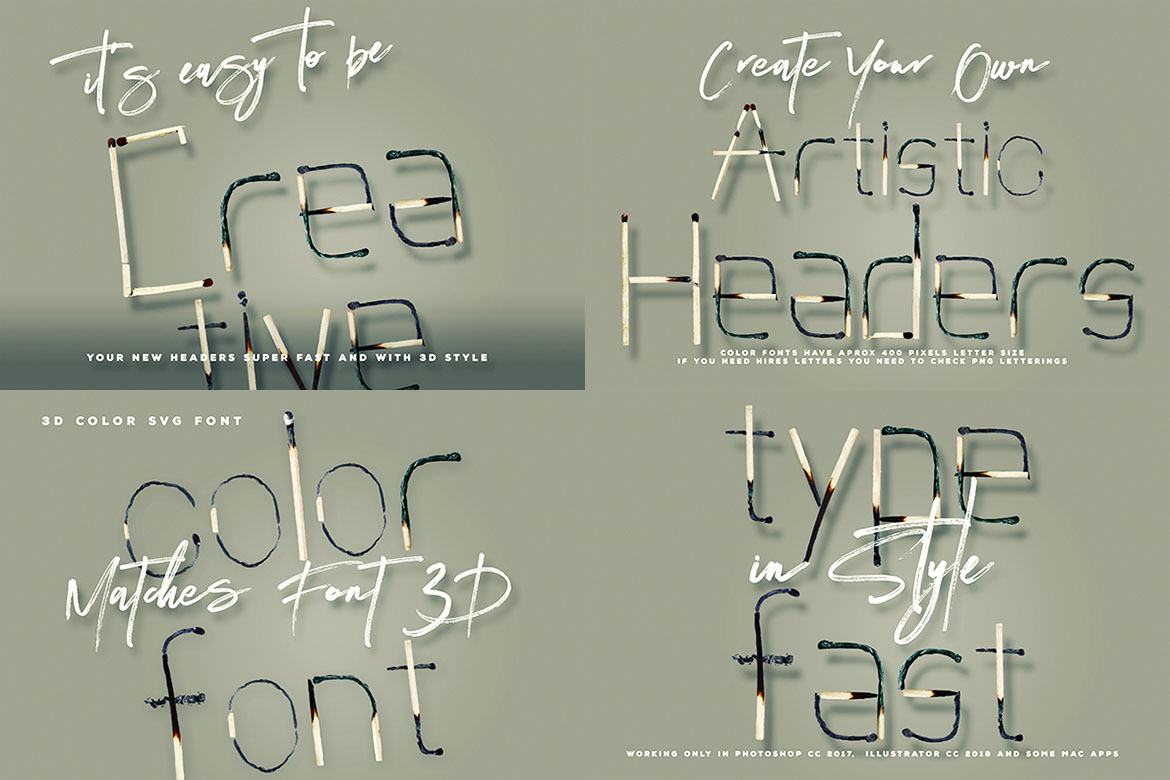 Free Color SVG Fonts 4 - view 7
