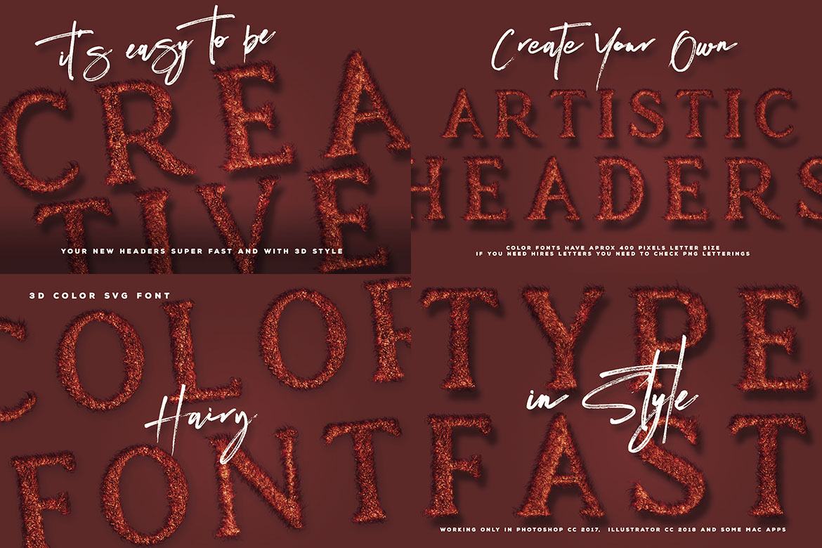 Free Color SVG Fonts 4 - view 3