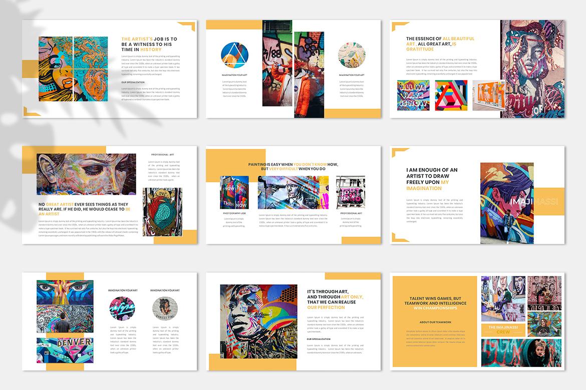 Imajinassi – Creative Business Keynote Template alternate