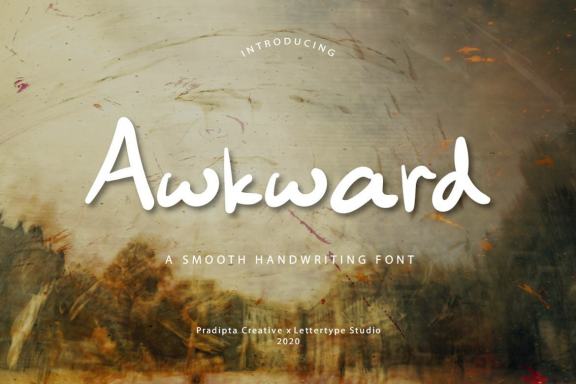 Awkward Free Handwriting Typeface