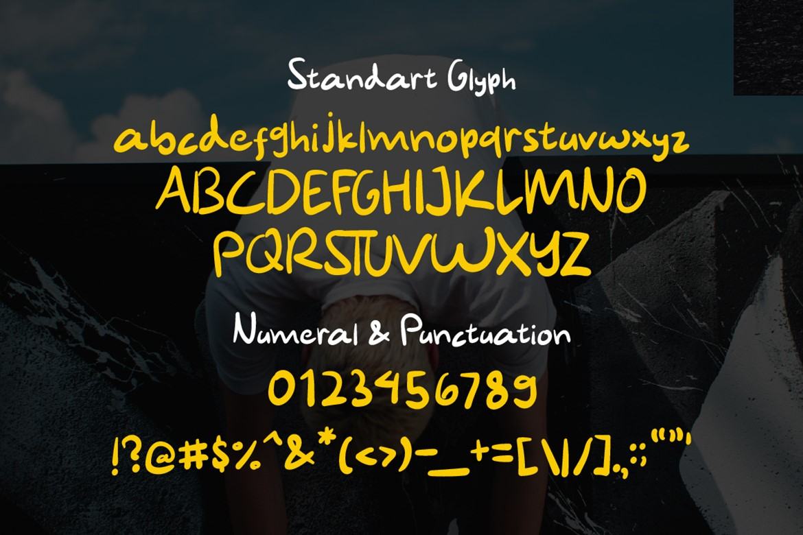 Awkward Free Handwriting Typeface - view 5