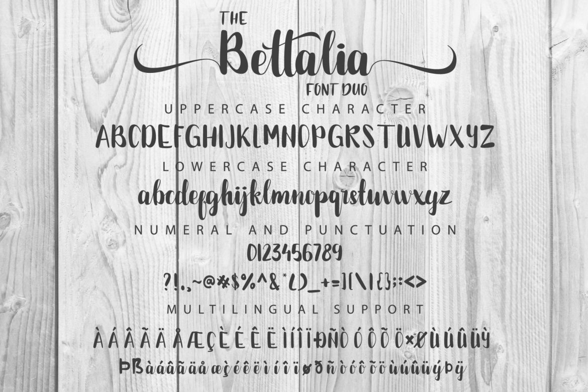 Bettalia Font Duo alt