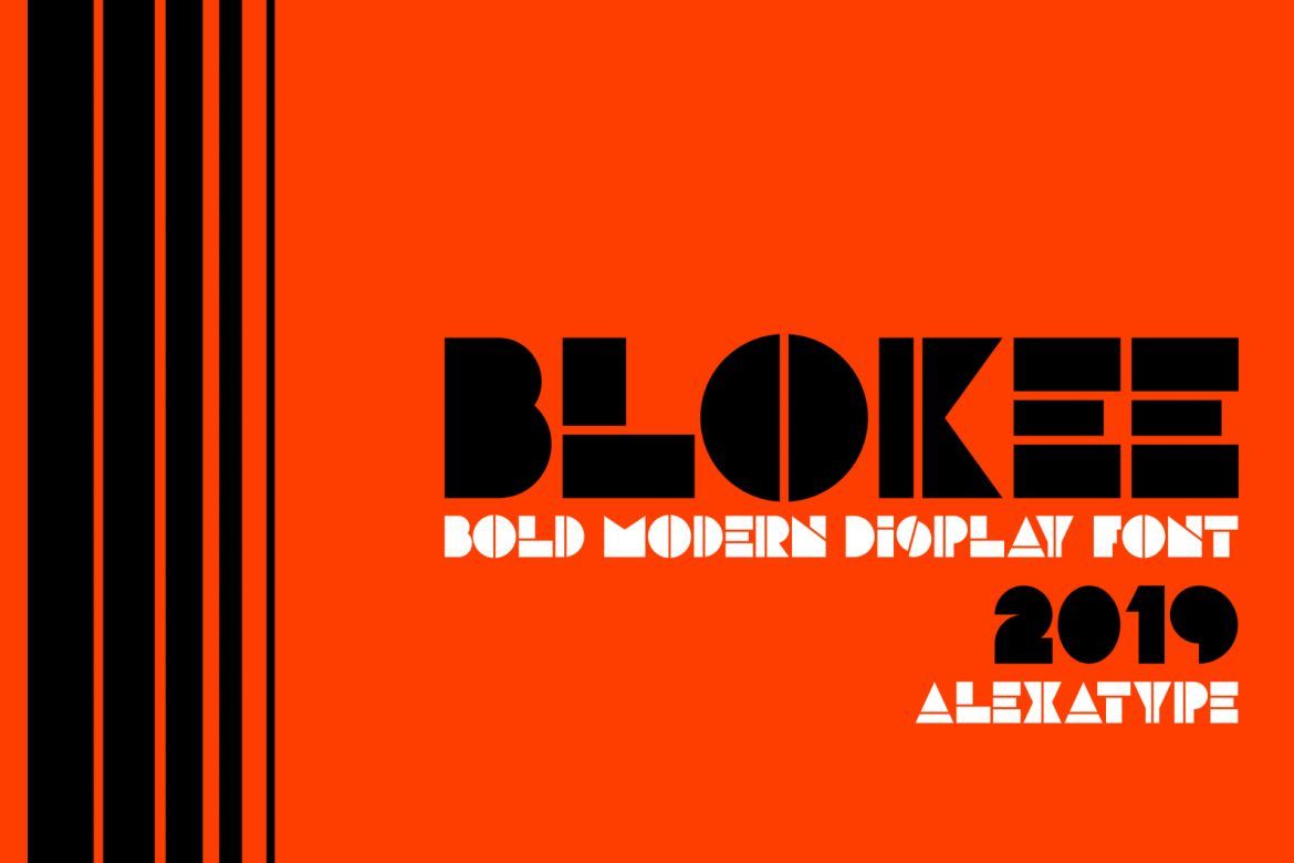 BLOKEE Display Font alt