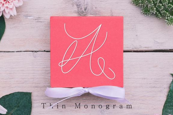 Thin Monogram - Free Font - view 1