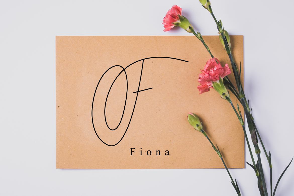 Thin Monogram - Free Font - view 2