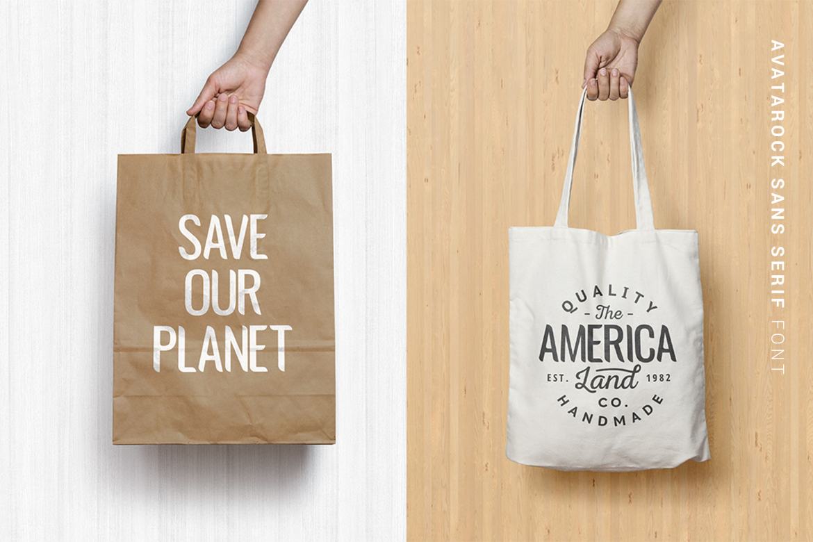 Avatarock - Free Modern Font - view 10