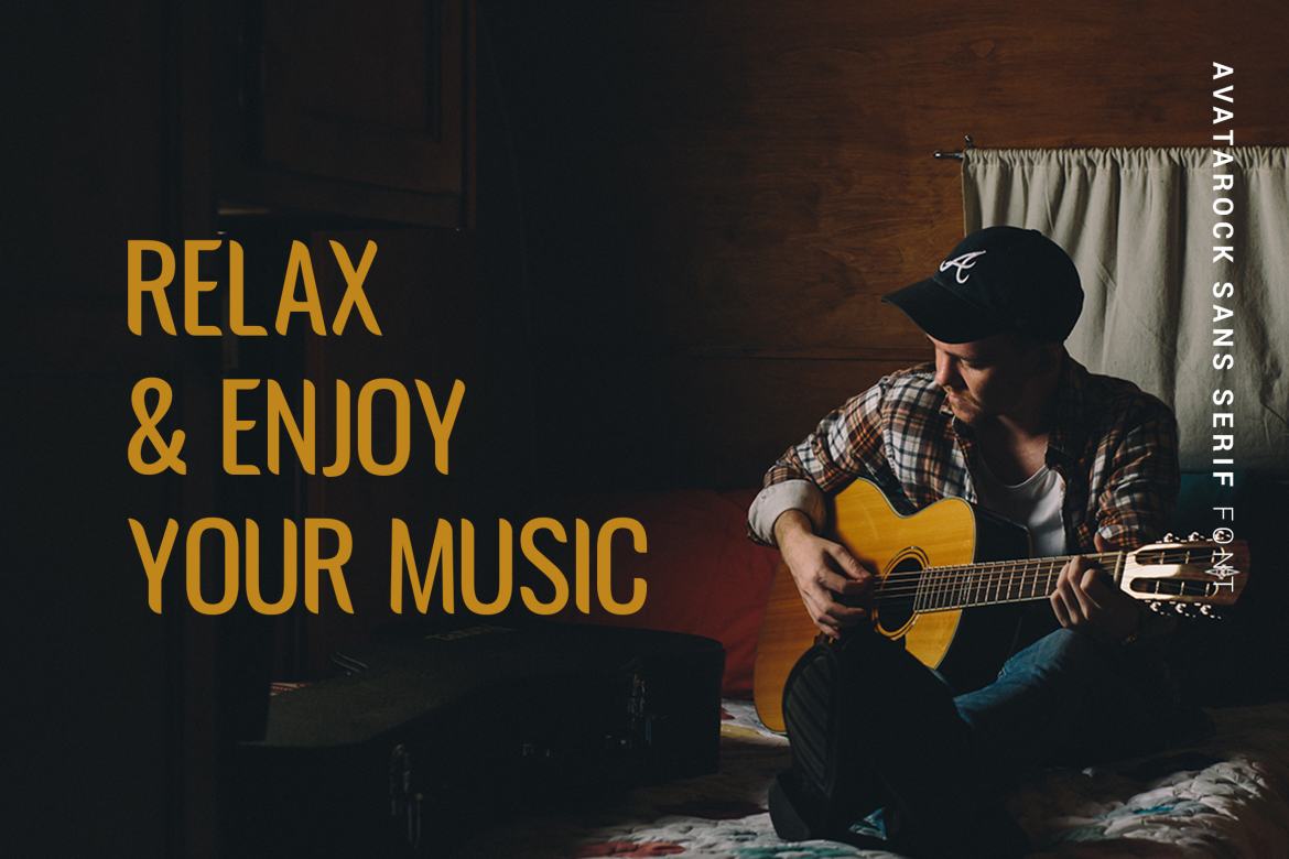 Avatarock - Free Modern Font - view 3