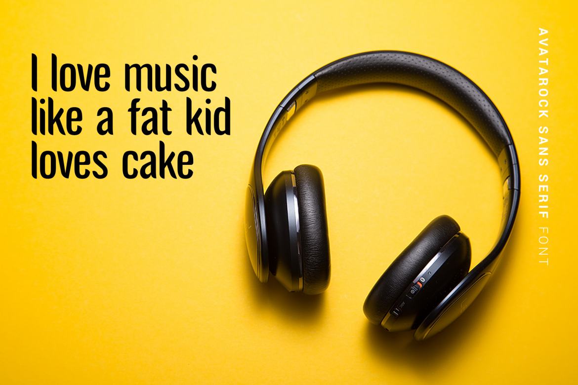 Avatarock - Free Modern Font - view 7