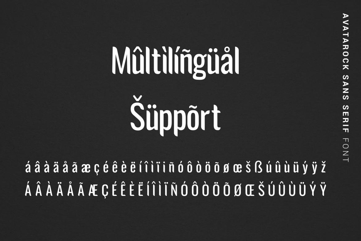 Avatarock - Free Modern Font - view 12