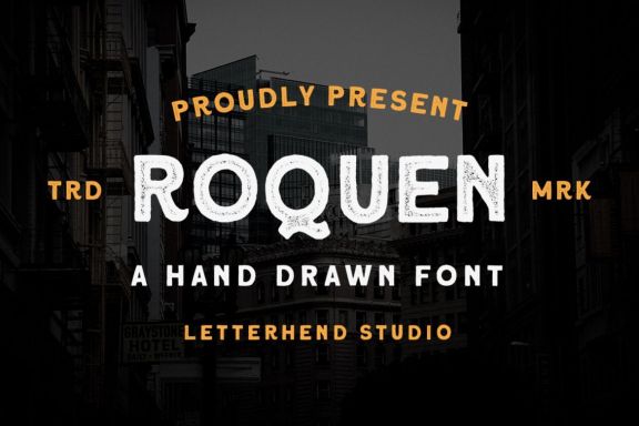 Roquen - A Hand Drawn Typeface