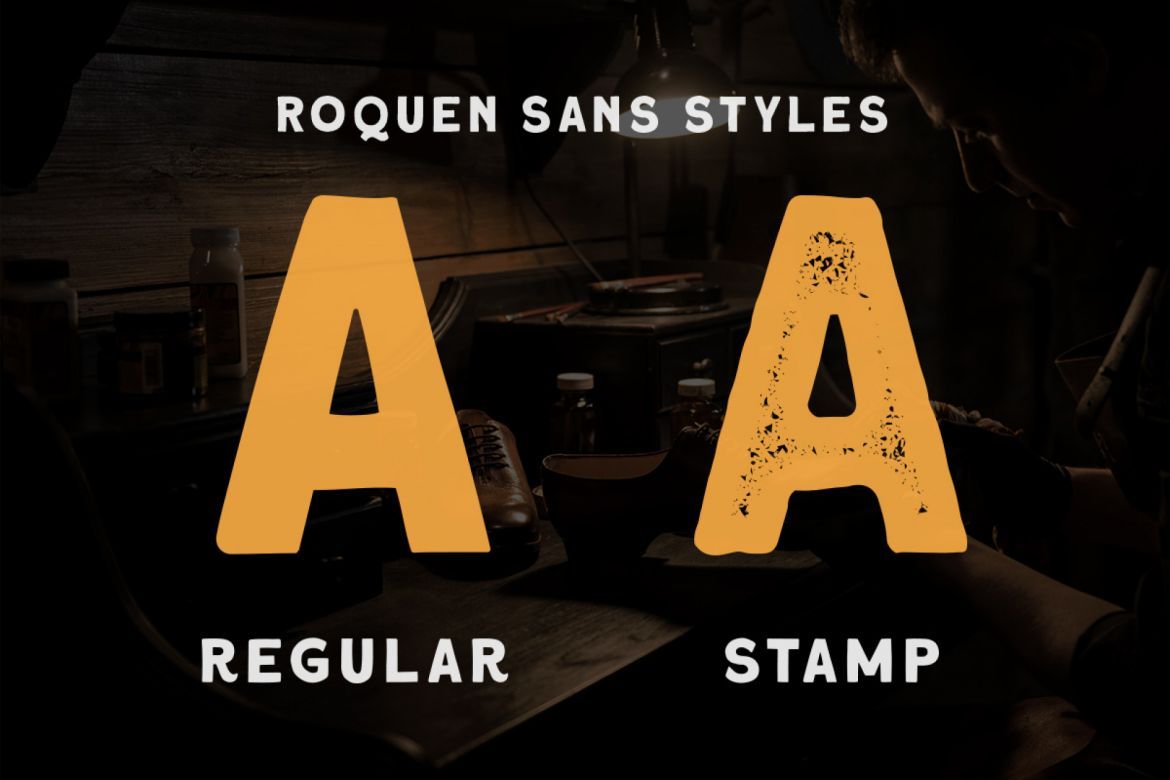 Roquen - A Hand Drawn Typeface - view 4