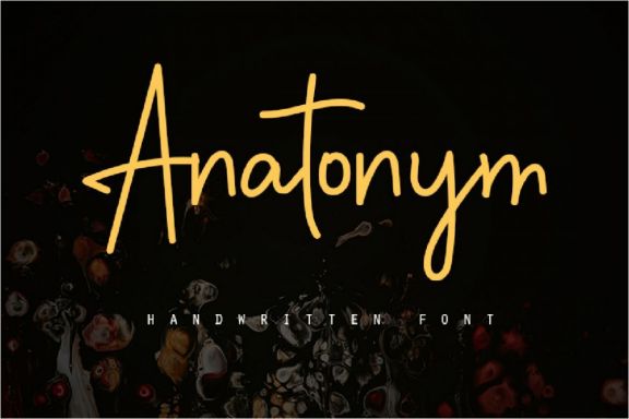 Anatonym - Handwritten Font
