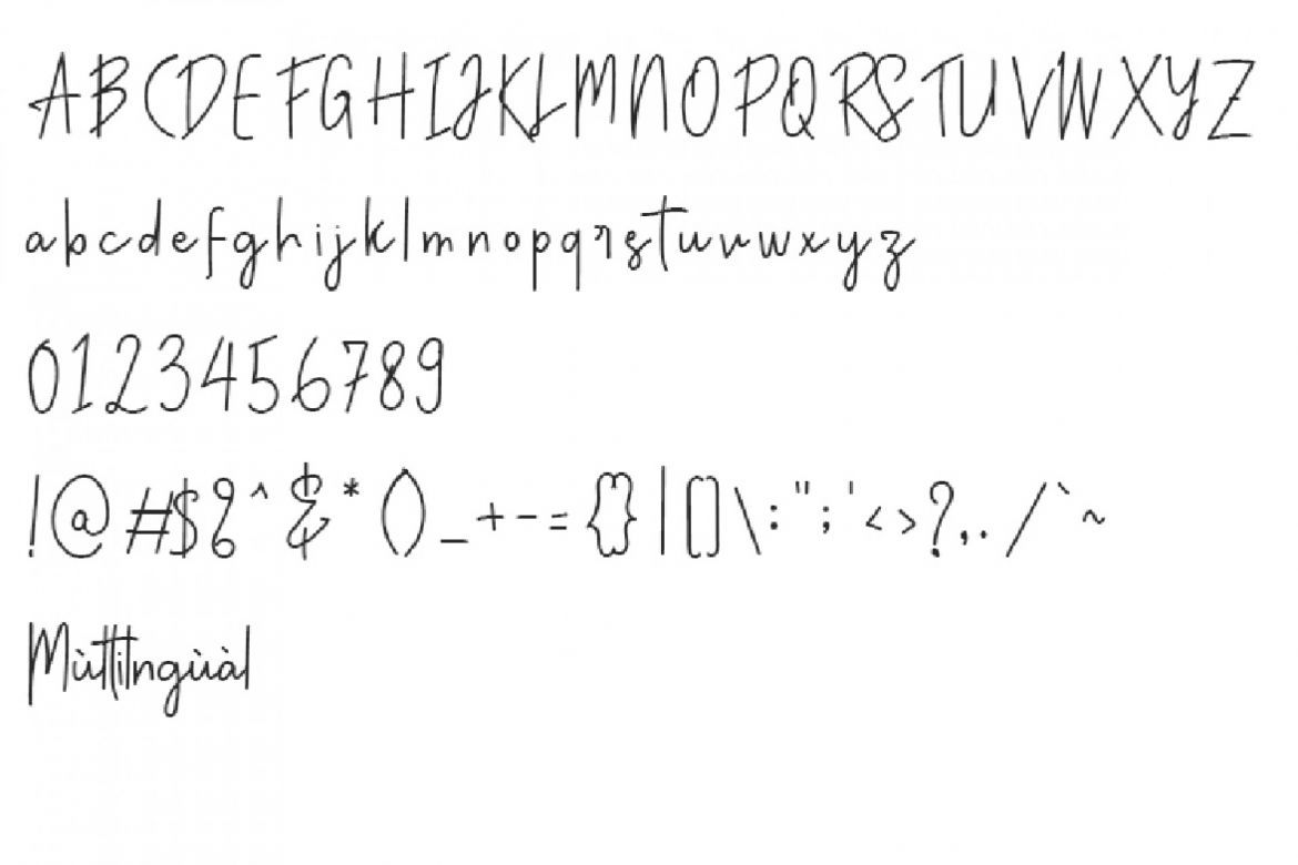 Anatonym - Handwritten Font - view 6
