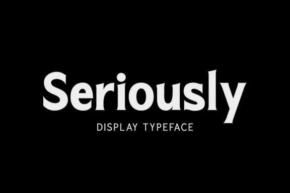 Seriously Display Serif - view 1