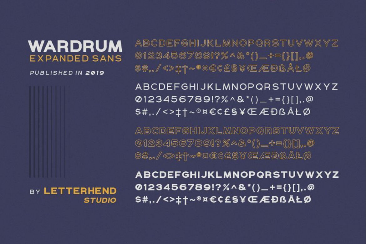WARDRUM - Expanded Sans - view 4
