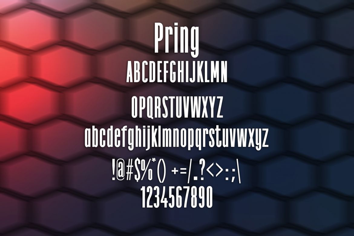 Pring Font alternate