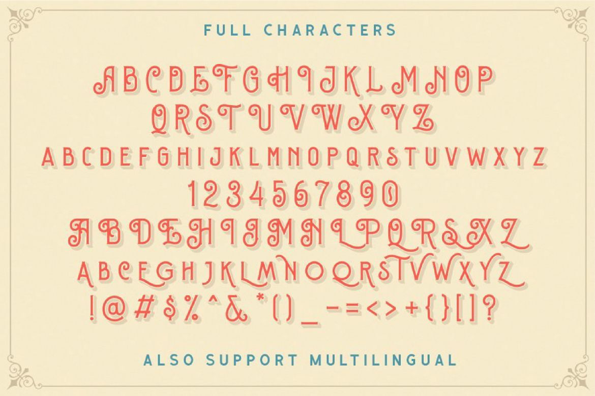 Sequents - Layered Font - view 3