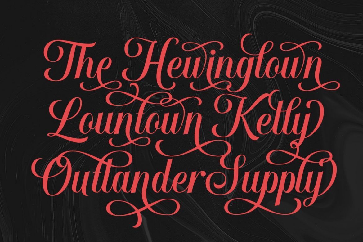 Hougbon - A Glamour Script - view 7