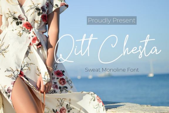 Qitt Chesta - Free Script Font