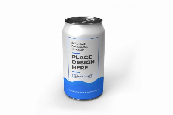 Soda Can - Free Mockup Template