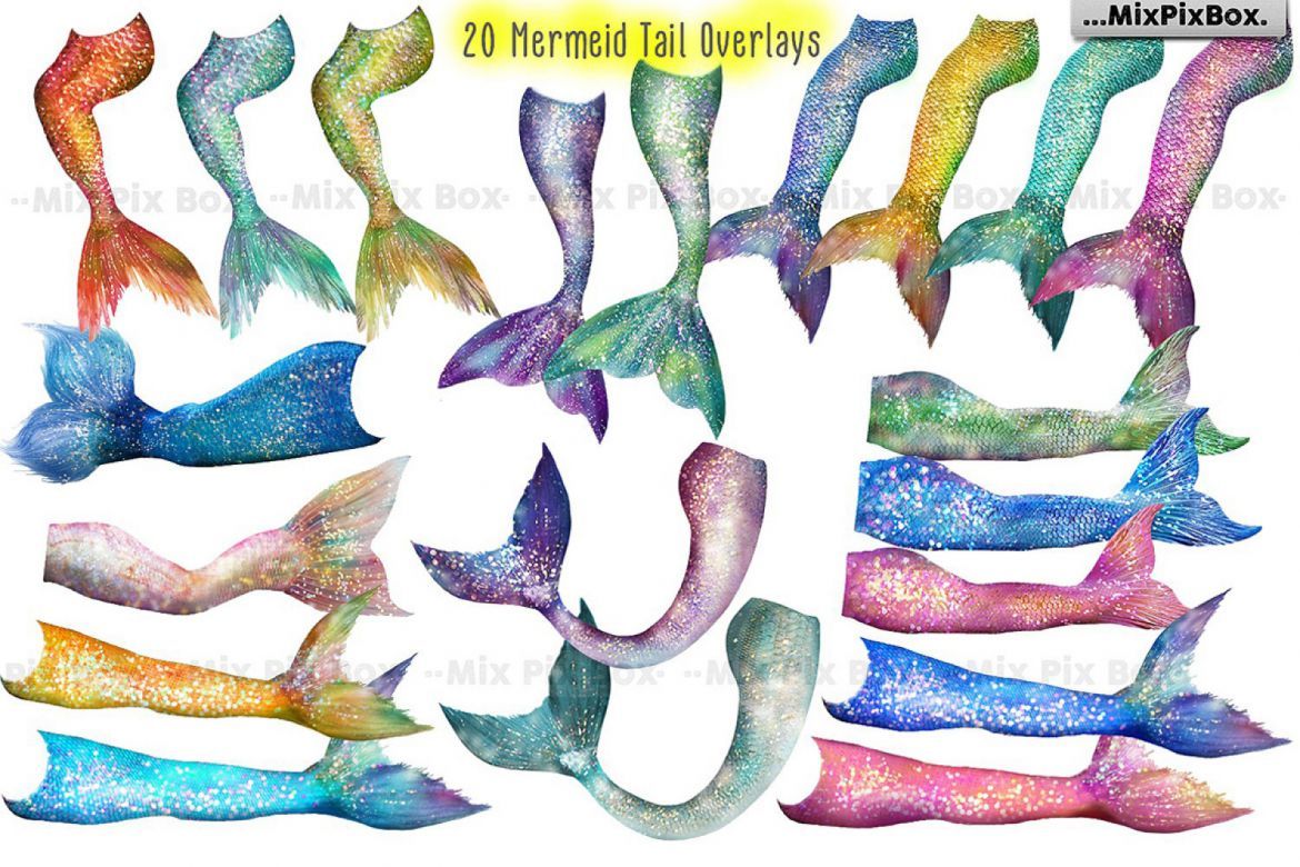 Mermaid Tail Overlays - view 3