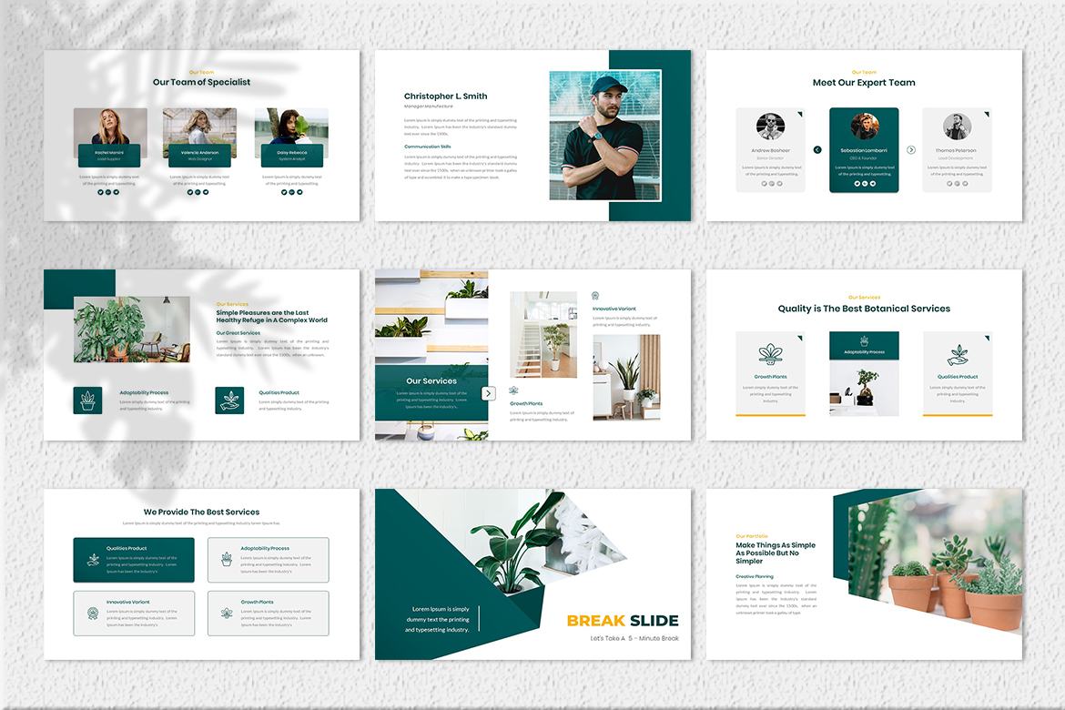 Organica - Free Powerpoint Presentation Template - view 3