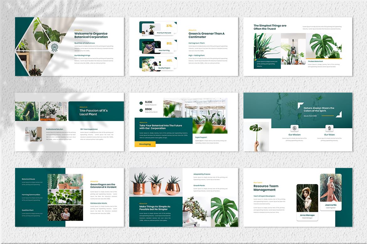 Organica - Free Powerpoint Presentation Template alternate