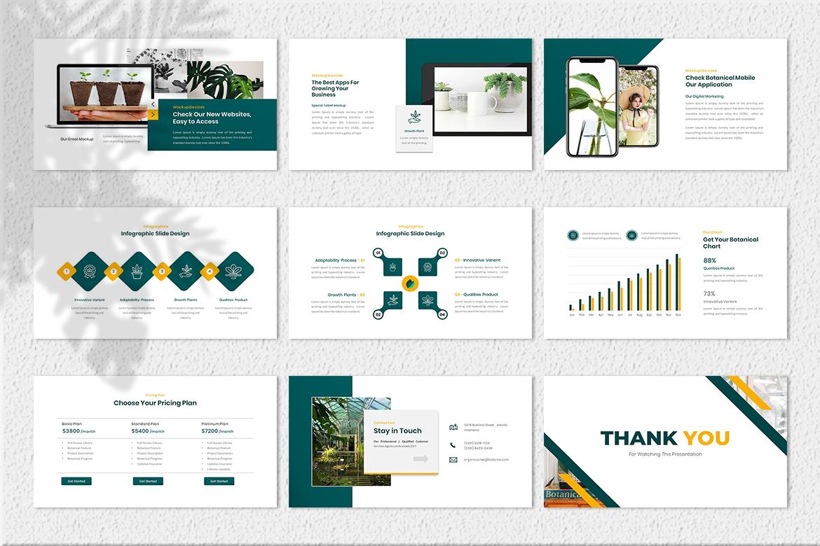 Organica - Free Powerpoint Presentation Template - view 5