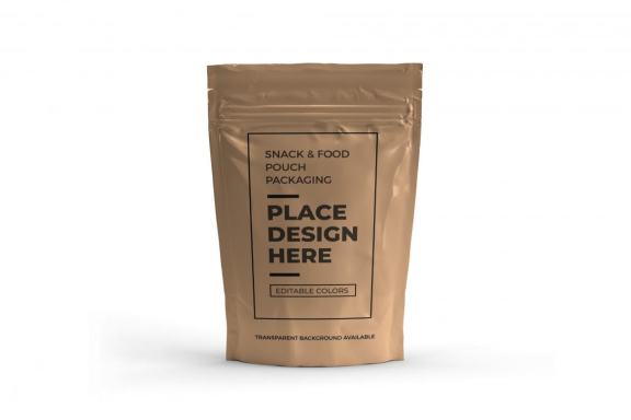 Plastic Coffee Bag - Free Mockup Template