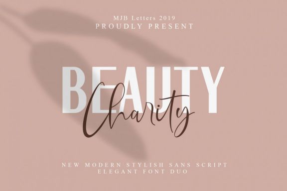 Beauty Charity Font Duo