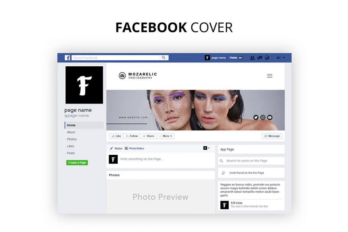 Mozarelic Photography Social Media Kit - view 5