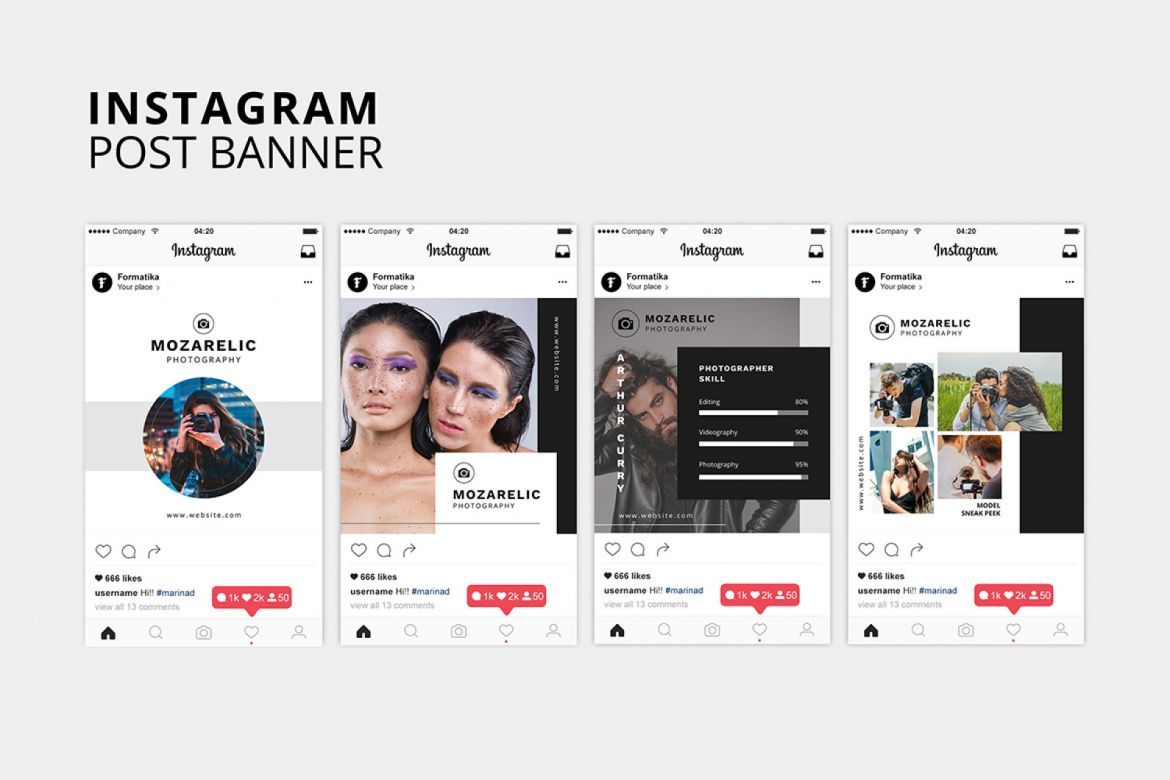 Mozarelic Photography Social Media Kit - view 6
