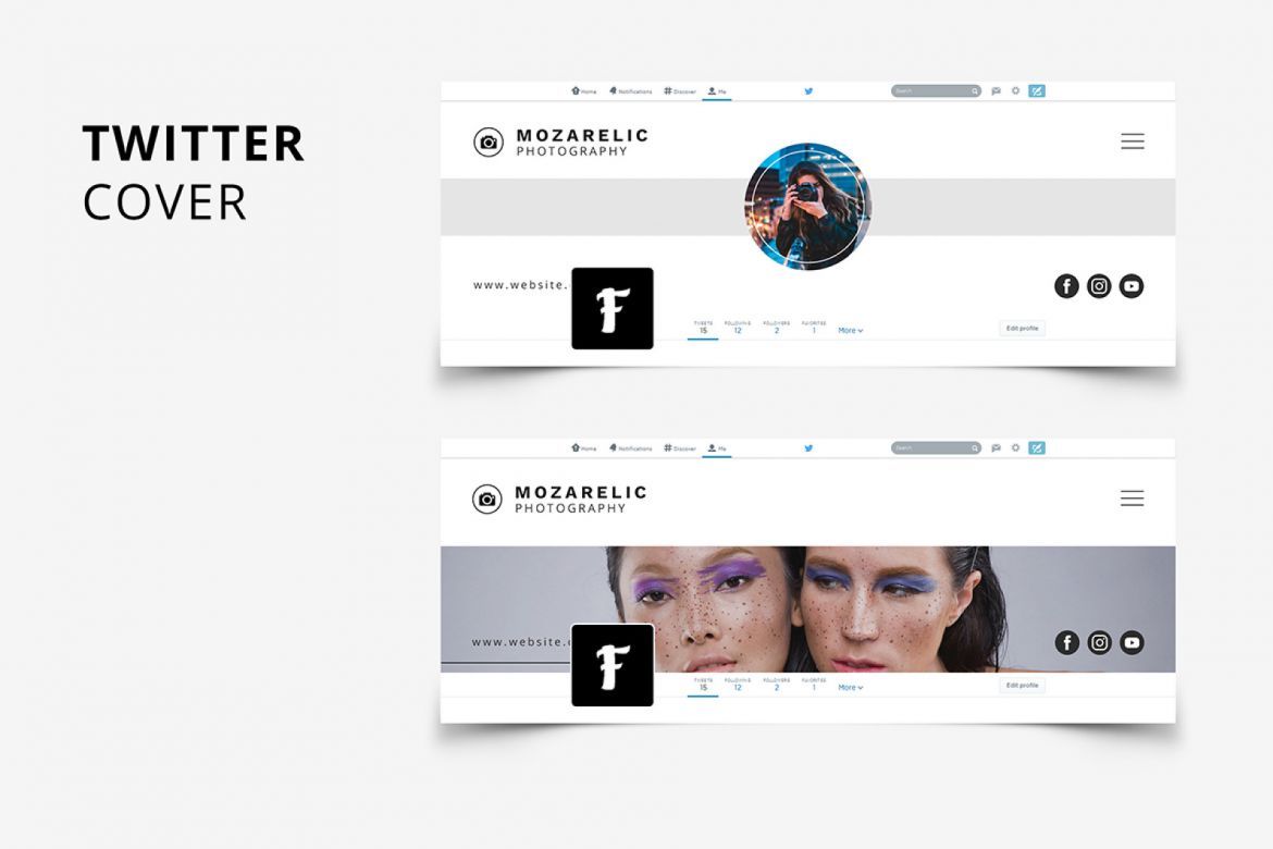 Mozarelic Photography Social Media Kit - view 12