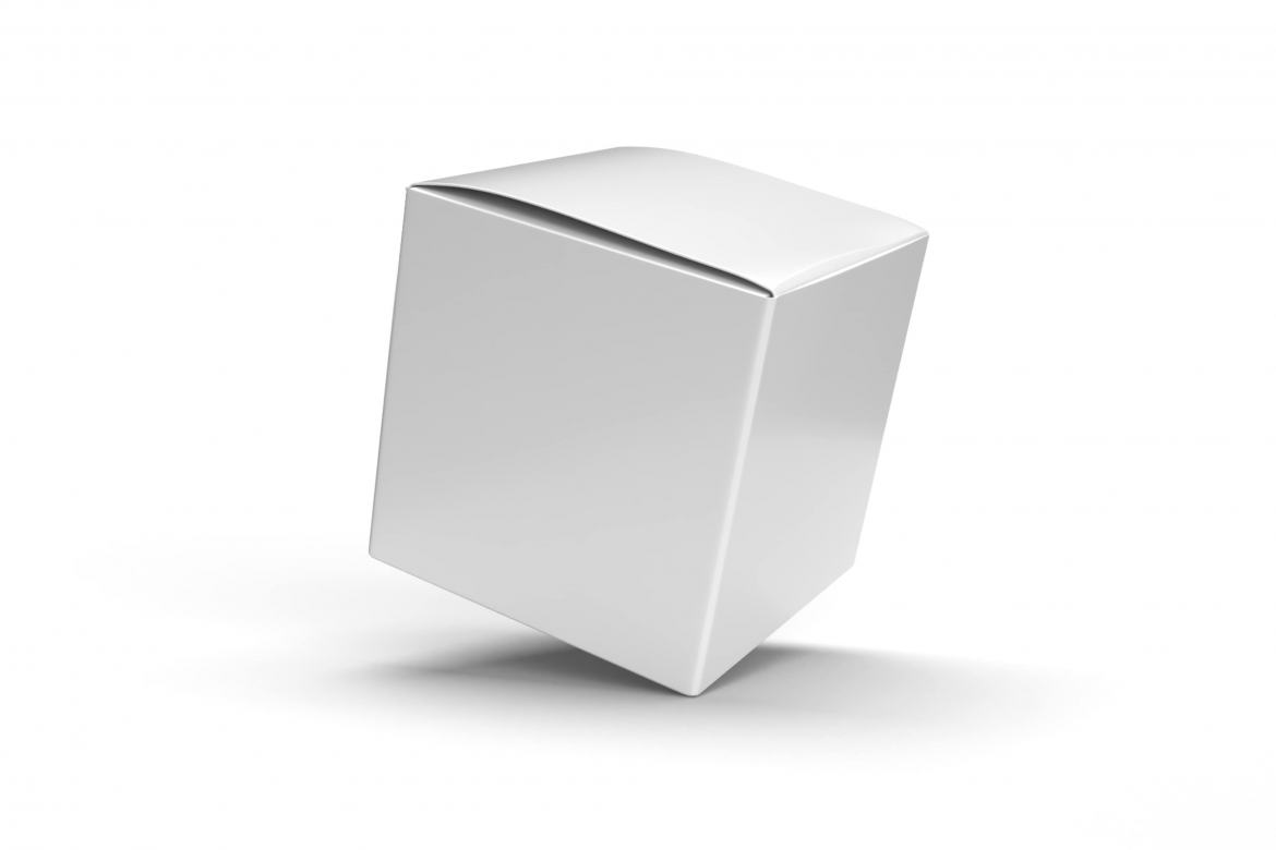 Square Box Packaging - Free Mockup Template alt