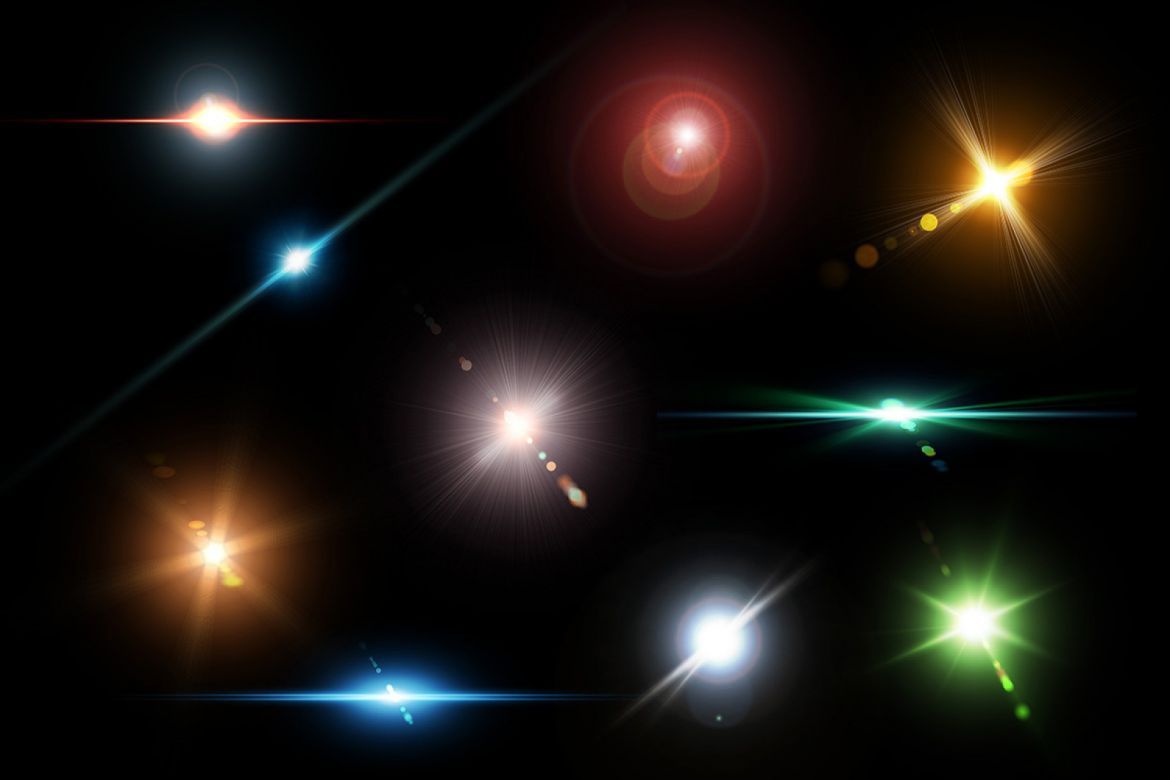 10 Optical Lens Flares Pack 2 alternate