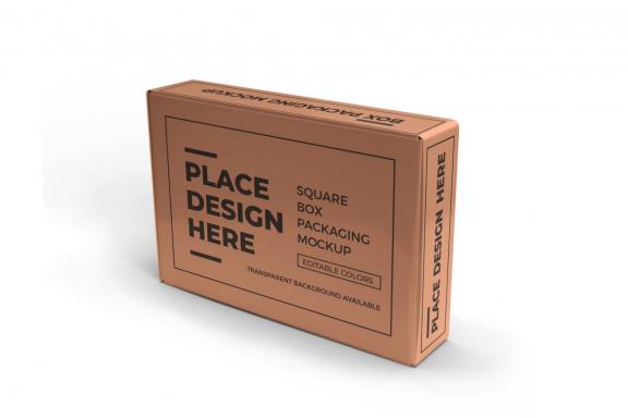Rectangular Box Packaging - Free Mockup Template