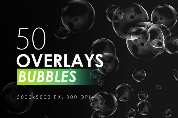 50 Bubble Overlays - view 1