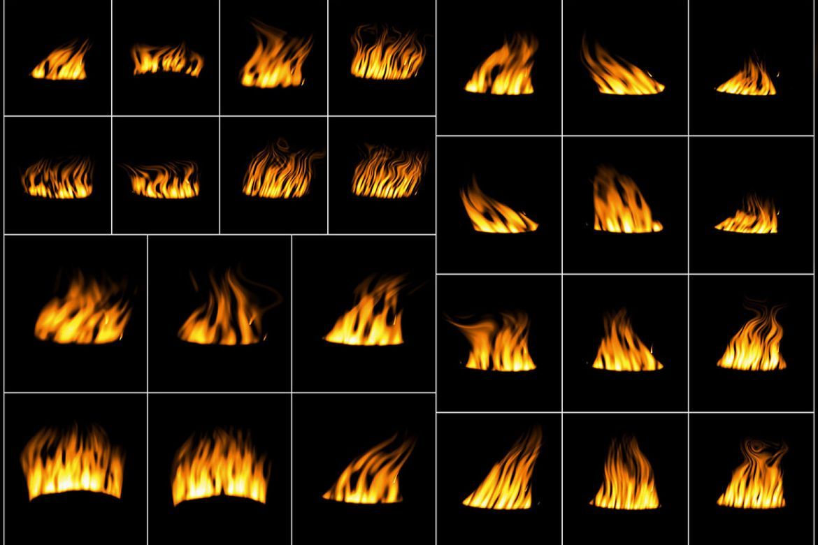 50 Digital Fire Overlays - view 3