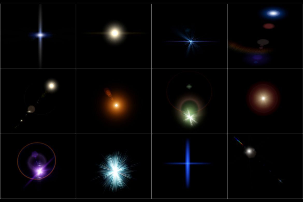 50 Flare & Stars Overlays Volume 2 alternate