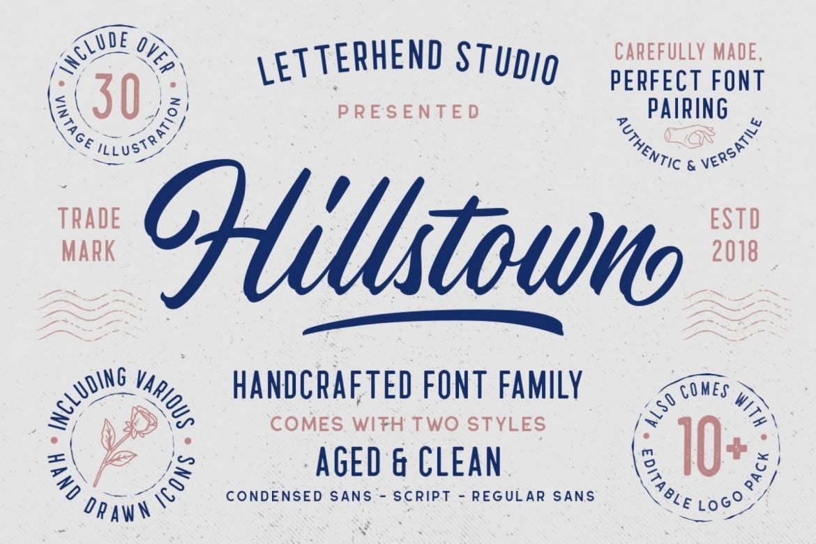 Hillstown Font Collection alternate