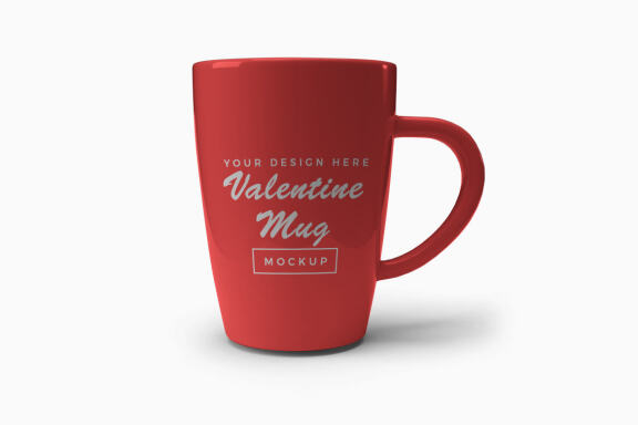 Valentine Mug - Free Mockup Template