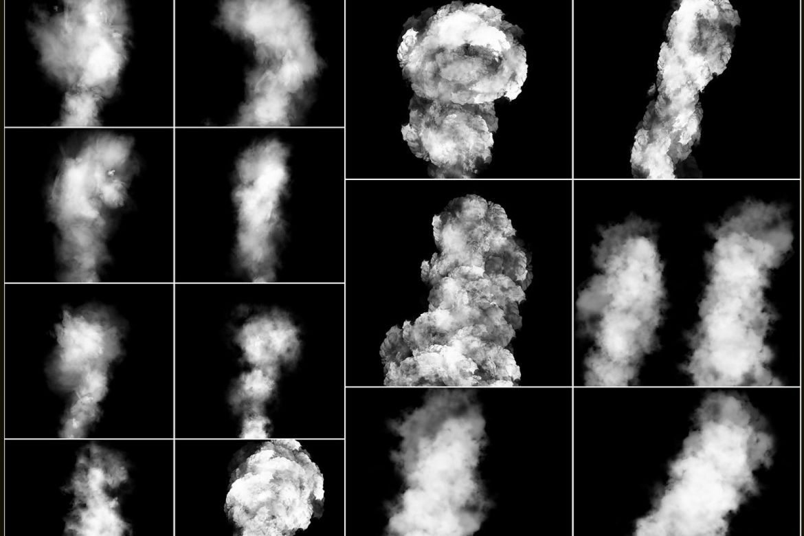 100 Cloudy Smoke Overlays - view 5