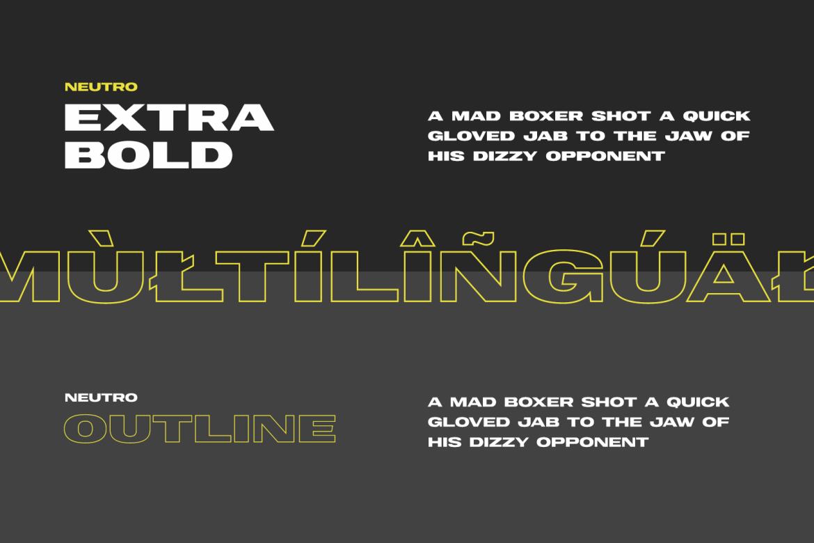 Nuetro Display - Free Font Family alternate