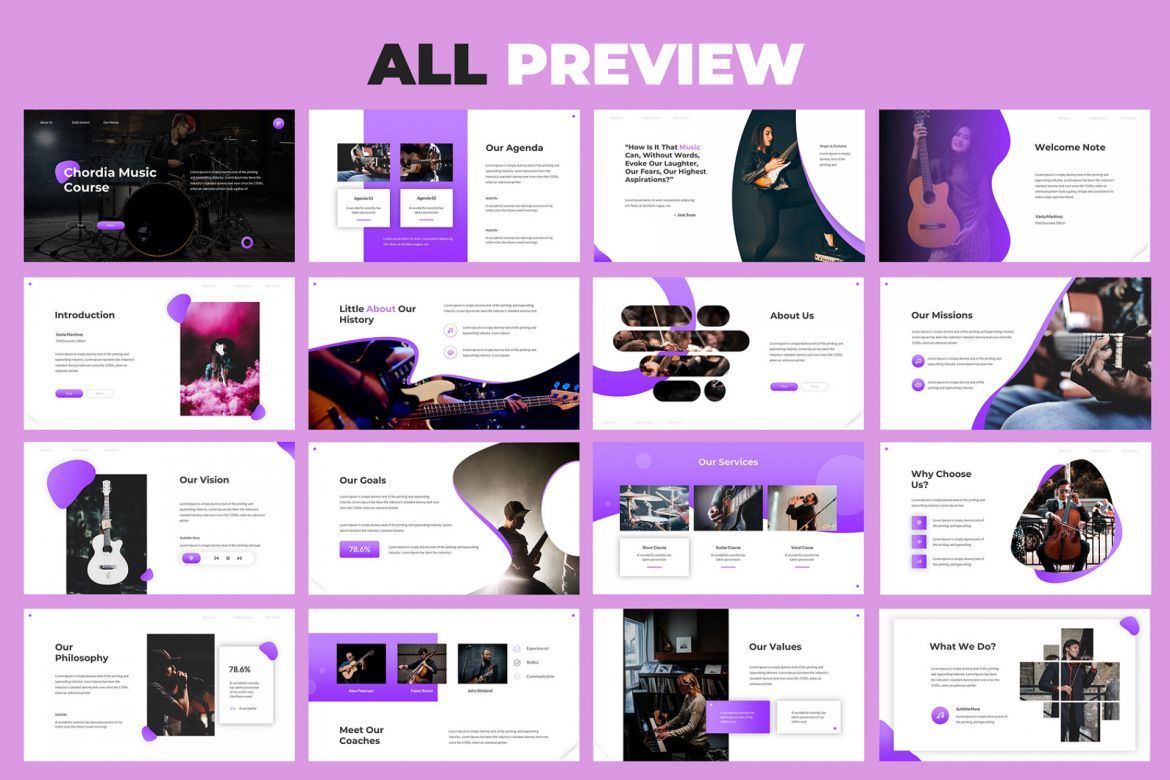 Chordia - Music Keynote Template - view 3