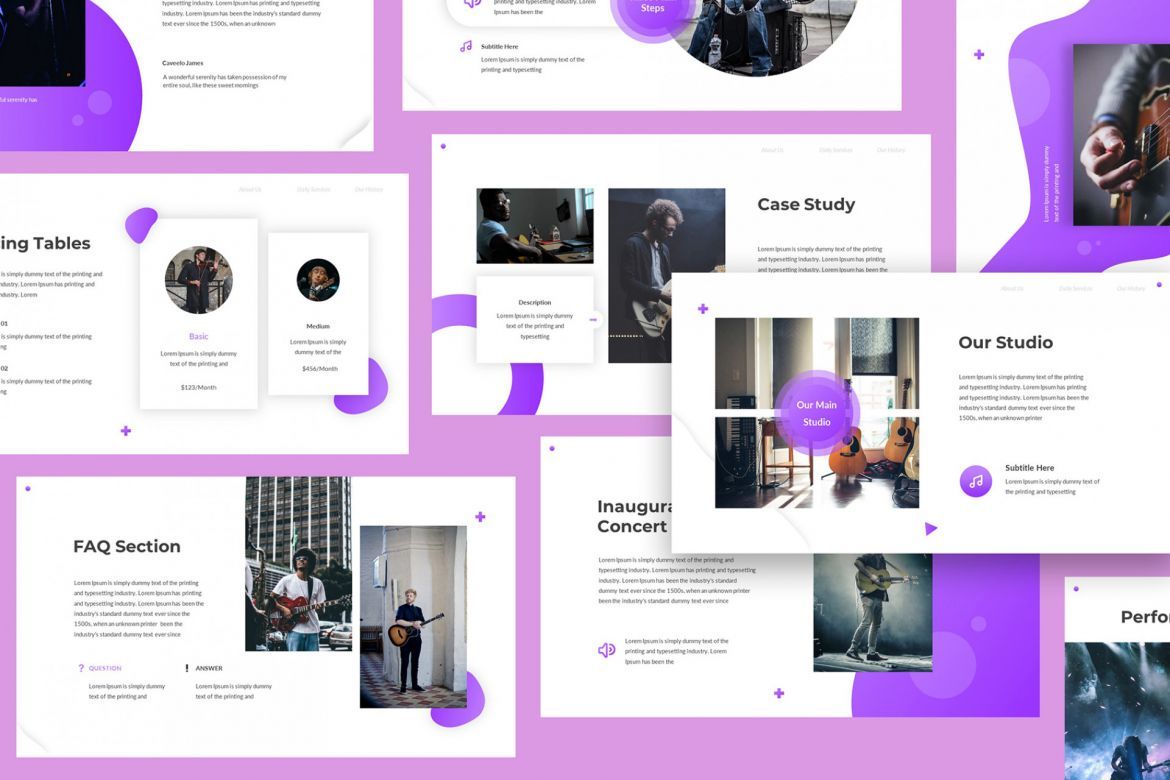 Chordia - Music Keynote Template - view 6