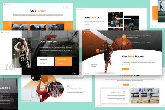 Basketball Club Keynote Template
