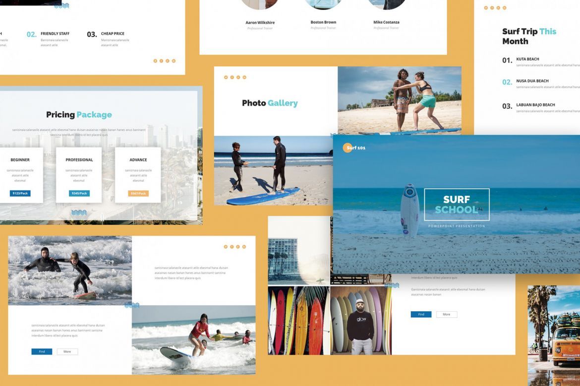 Surfing Google Slides Presentation - view 6